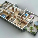 HOBİ VE SANAT DÜNYASI 3D PLANS  Apartment 4 Bedrooms